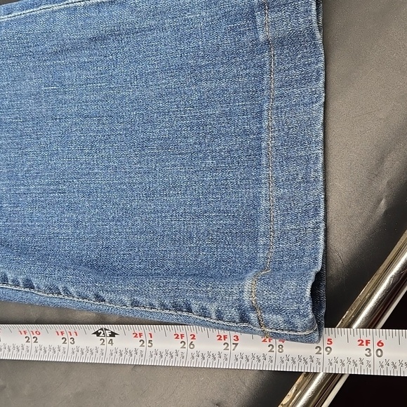 Adrianna Goldsmeid Medium Wash Jeans Janis High Rise Flare 28W - Picture 10 of 11